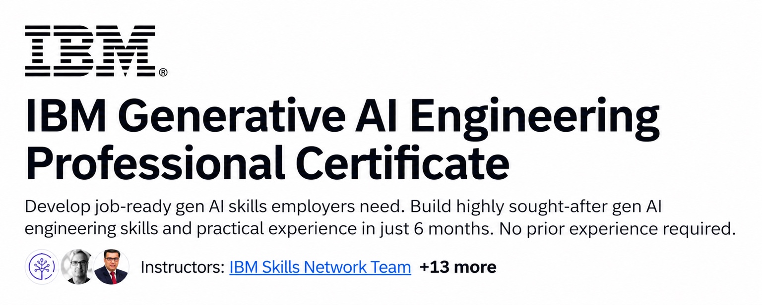 IBM Generative AI Engineering Professional Certificate
